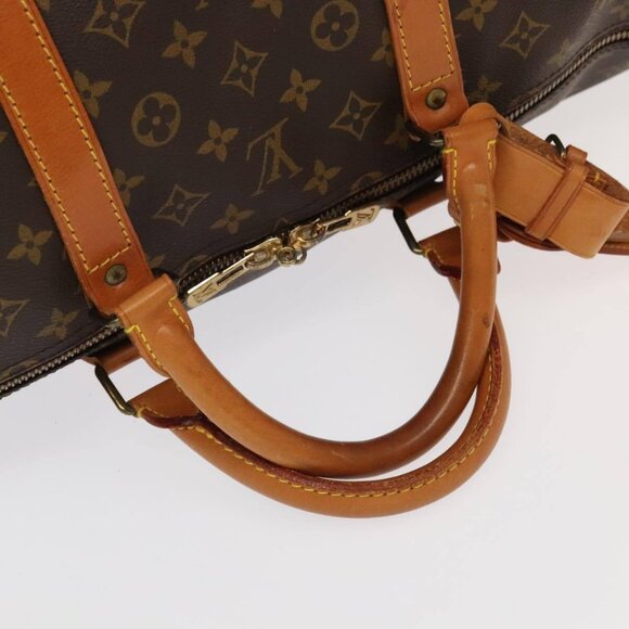 LOUIS VUITTON Monogram Keepall 60 Boston Bag M41422 LV Auth 102176 - Picture 7 of 16